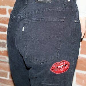 Patched Vintage Black Levi's